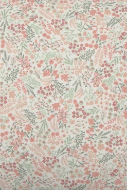 Textura Funda almohada algodón flores