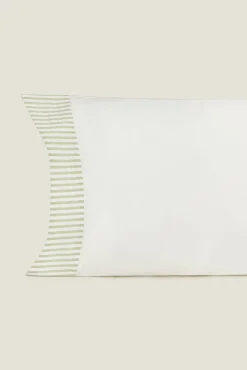 Textura Funda almohada rayas seersucker
