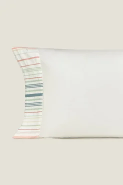 Textura Funda almohada rayas seersucker