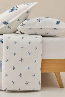 Textura Funda nórdica algodón motivos marinos