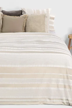 Textura Funda nórdica algodón rayas. Cama 180-200cm.