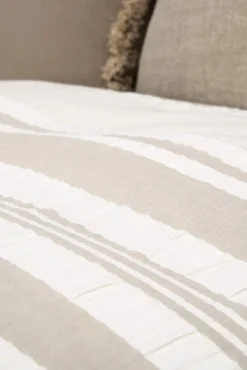 Textura Funda nórdica algodón rayas. Cama 180-200cm.