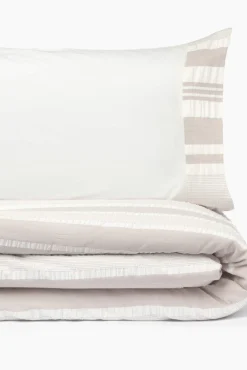 Textura Funda nórdica algodón rayas. Cama 180-200cm.
