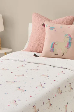 Textura Funda nórdica algodón unicornios