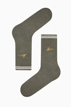 Grey high socks