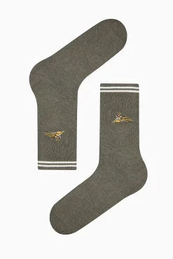Grey high socks