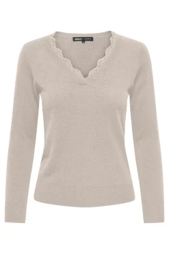 Only Jersey de punto fino con encaje