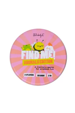 Crianças Mr. Wonderful Juego de cartas - Find me! Animals edition