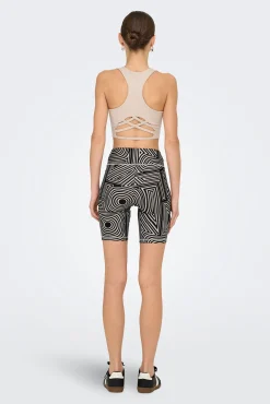 Only Play Legging de ciclista estampado