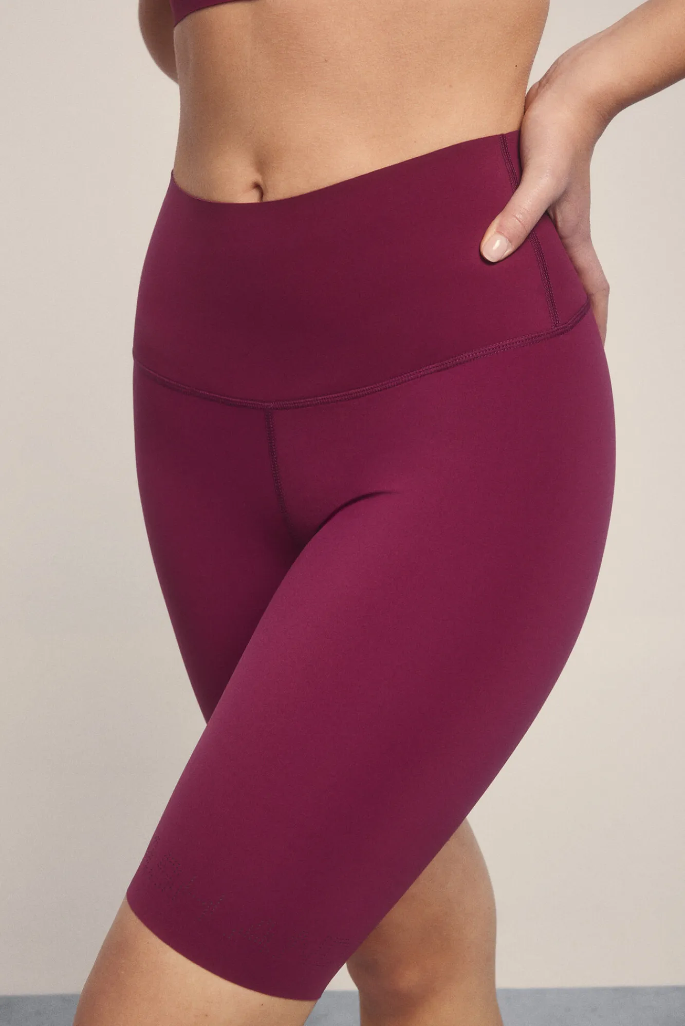 Dash and Stars Leggings ciclista COMPRESSIVE granate logo