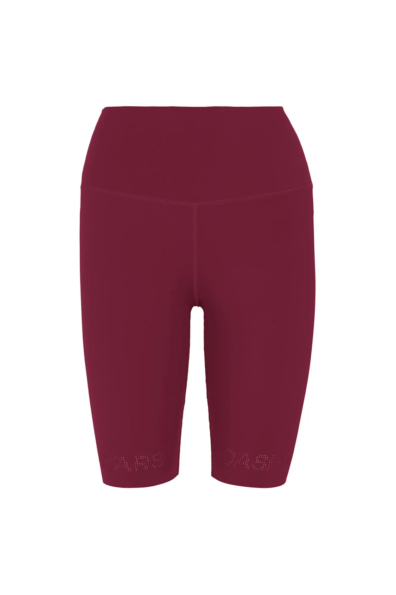 Dash and Stars Leggings ciclista COMPRESSIVE granate logo