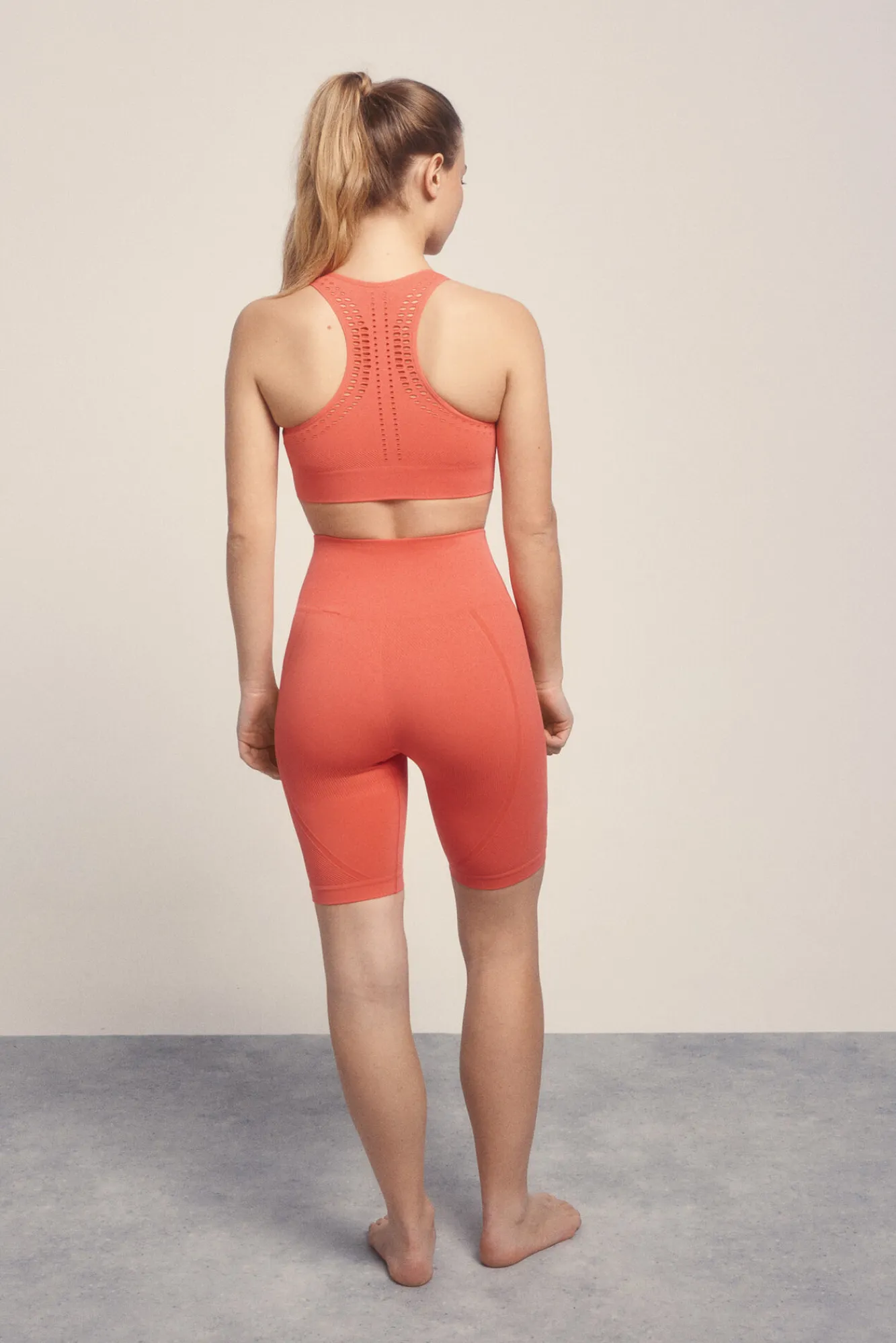Dash and Stars Leggings ciclista SEAMLESS COMFORT melocotón