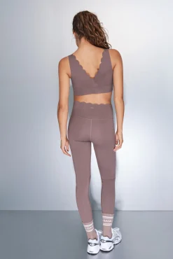 Dash and Stars Leggings COMPRESSIVE largo marrón