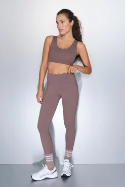 Dash and Stars Leggings COMPRESSIVE largo marrón