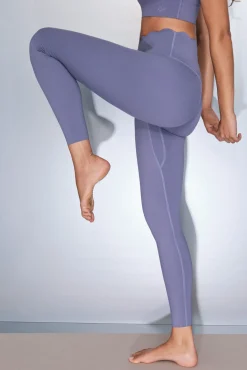 Dash and Stars Leggings COMPRESSIVE largo morado