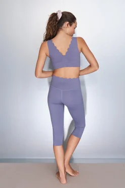 Dash and Stars Leggings COMPRESSIVE pirata morado