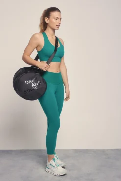 Dash and Stars Leggings crop COMPRESSIVE logo