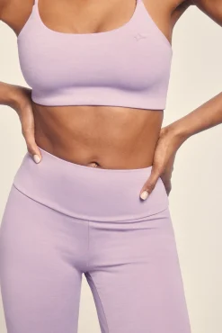 Dash and Stars Leggings crop lila
