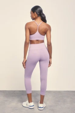 Dash and Stars Leggings crop lila