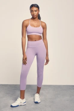 Dash and Stars Leggings crop lila