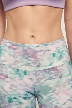 Dash and Stars Leggings crop print flores