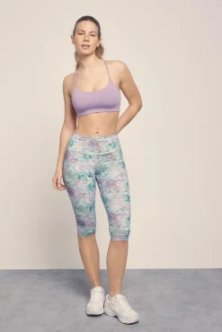Dash and Stars Leggings crop print flores