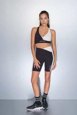 Dash and Stars Leggings 4D STRETCH ciclista y blanco