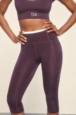Dash and Stars Leggings 4D STRETCH pirata morado