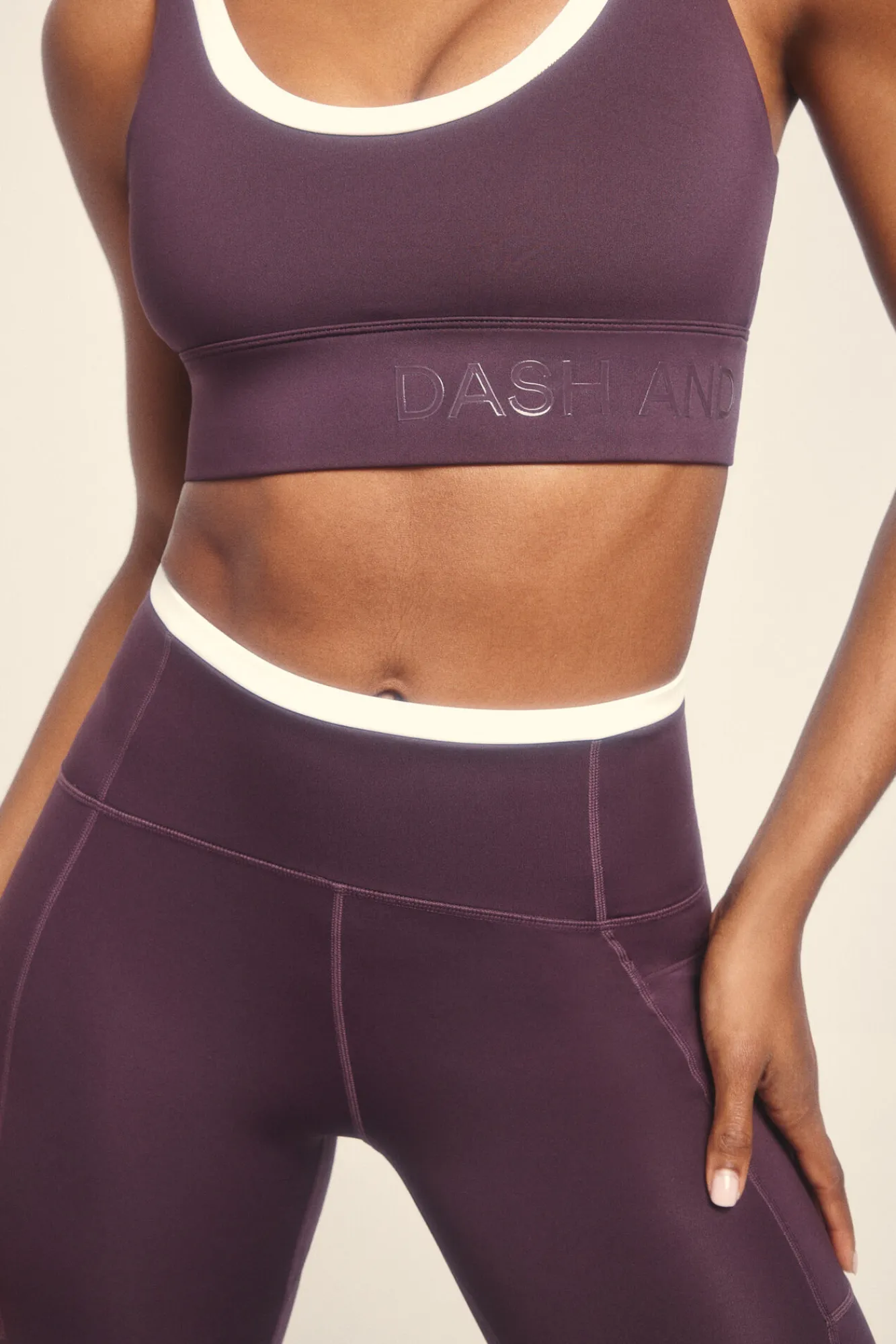 Dash and Stars Leggings 4D STRETCH pirata morado
