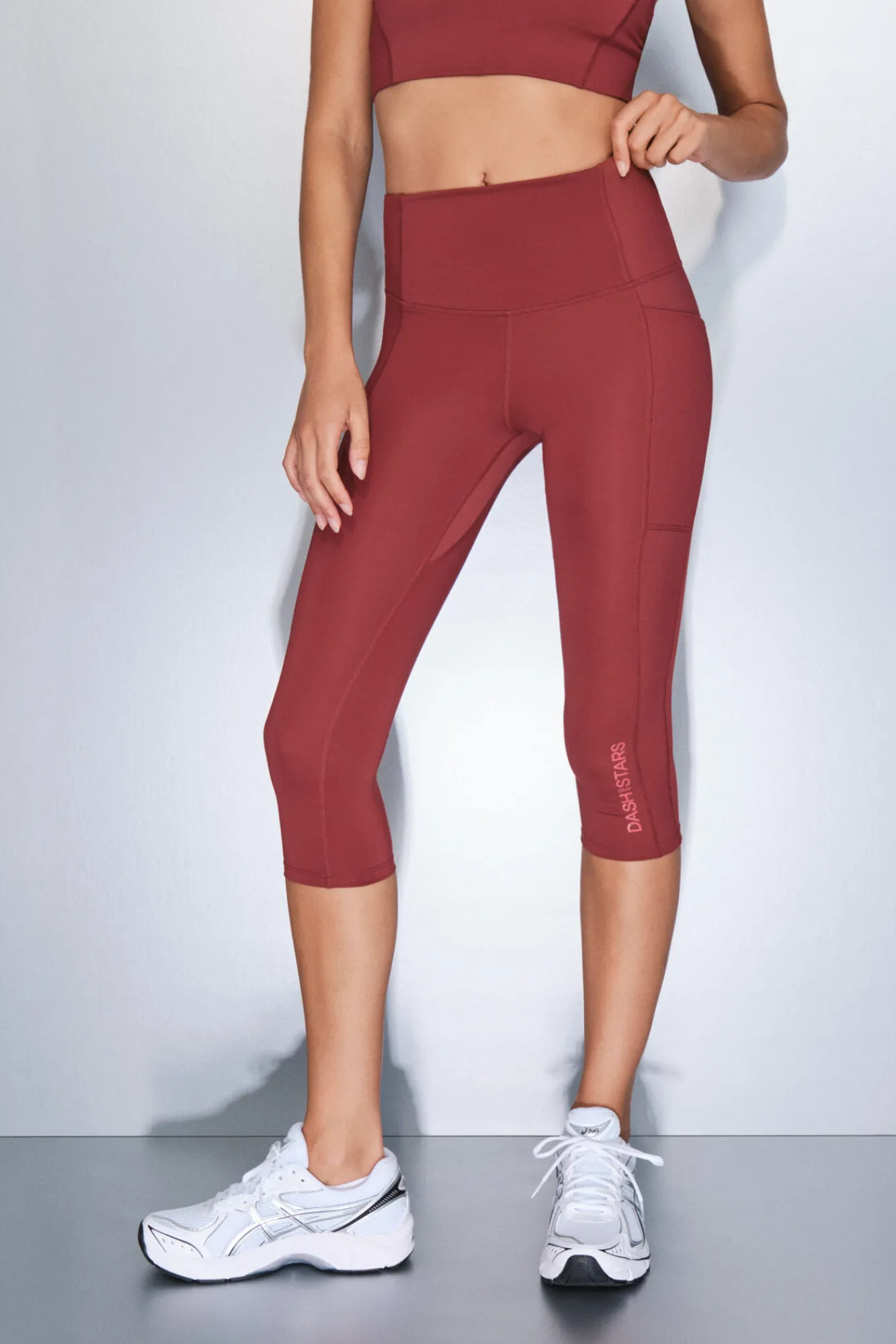 Dash and Stars Leggings 4D STRETCH pirata granate
