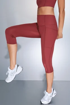 Dash and Stars Leggings 4D STRETCH pirata granate