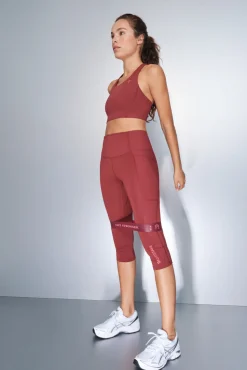 Dash and Stars Leggings 4D STRETCH pirata granate