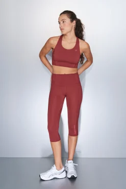 Dash and Stars Leggings 4D STRETCH pirata granate