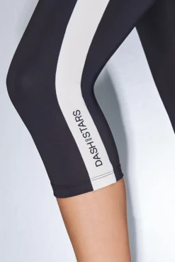 Dash and Stars Leggings 4D STRETCH pirata y blanco