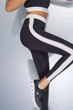Dash and Stars Leggings 4D STRETCH tobillero y blanco