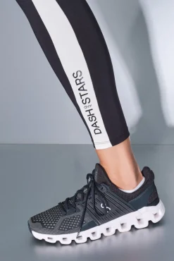 Dash and Stars Leggings 4D STRETCH tobillero y blanco