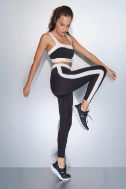 Dash and Stars Leggings 4D STRETCH tobillero y blanco