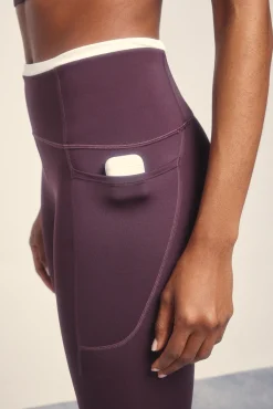 Dash and Stars Leggings 4D STRETCH tobillero morado