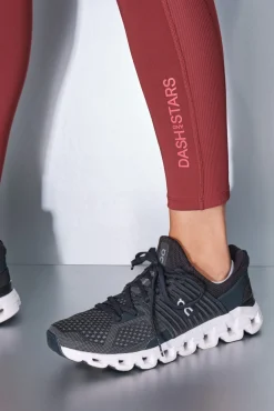 Dash and Stars Leggings 4D STRETCH tobillero granate