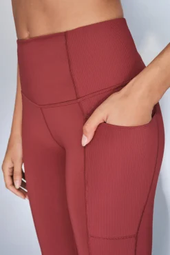 Dash and Stars Leggings 4D STRETCH tobillero granate