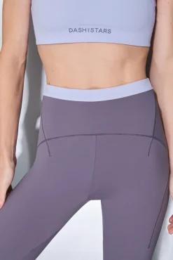 Dash and Stars Leggings SOFT MOVE crop lavanda