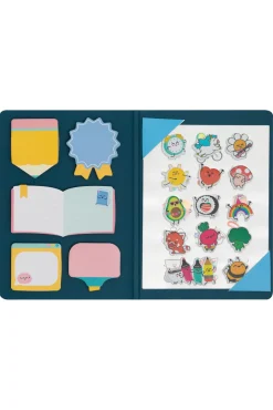Crianças Mr. Wonderful Libreta con notas adhesivas y pegatinas - Échale ganas ¡y bien de pegatinas!