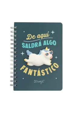 Mr. Wonderful Libreta unicornio - De aquí saldrá algo fantástico