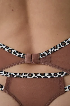 Penti Liguero encaje marrón leopardo