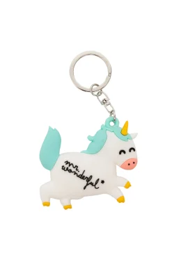 Mr. Wonderful Llavero de caucho - Unicorn