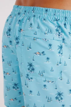 Springfield Maillot de bain imprimé île