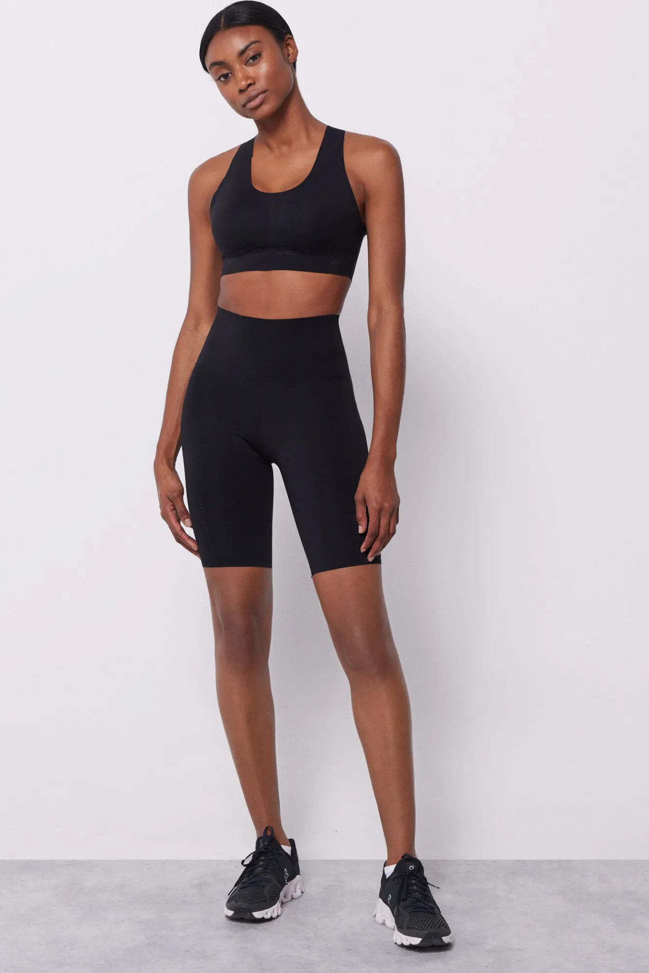 Dash and Stars Mallas ciclista negras Compressive