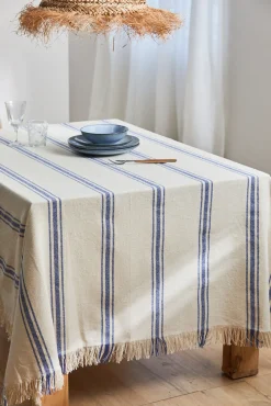 Calma House Mantel con raya tejida Bari