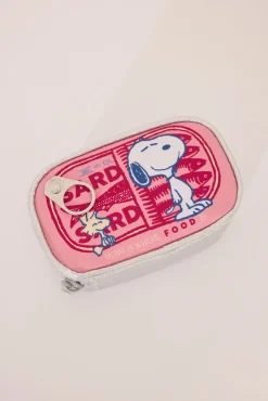 Women'secret Monedero Snoopy rosa metalizado