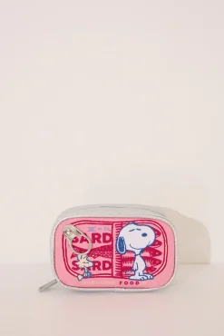 Women'secret Monedero Snoopy rosa metalizado